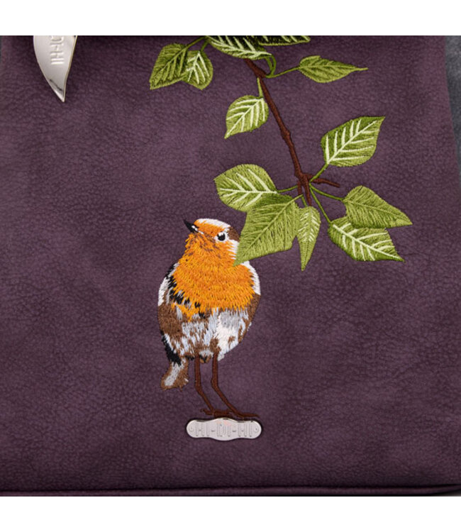 Hi-di-hi •• Schoudertas TWEET | Purple/Green