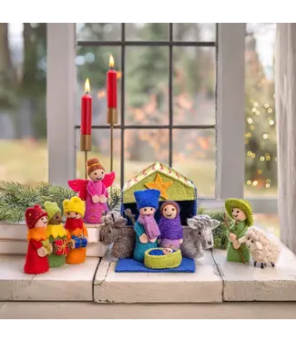 SJAAL MET VERHAAL  •• Kerststal Multicolor