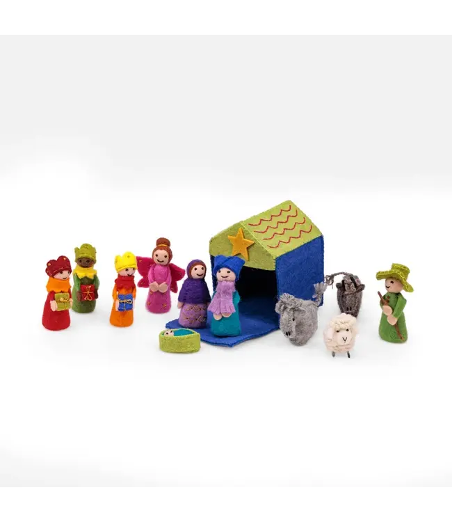 SJAAL MET VERHAAL  •• Kerststal Multicolor