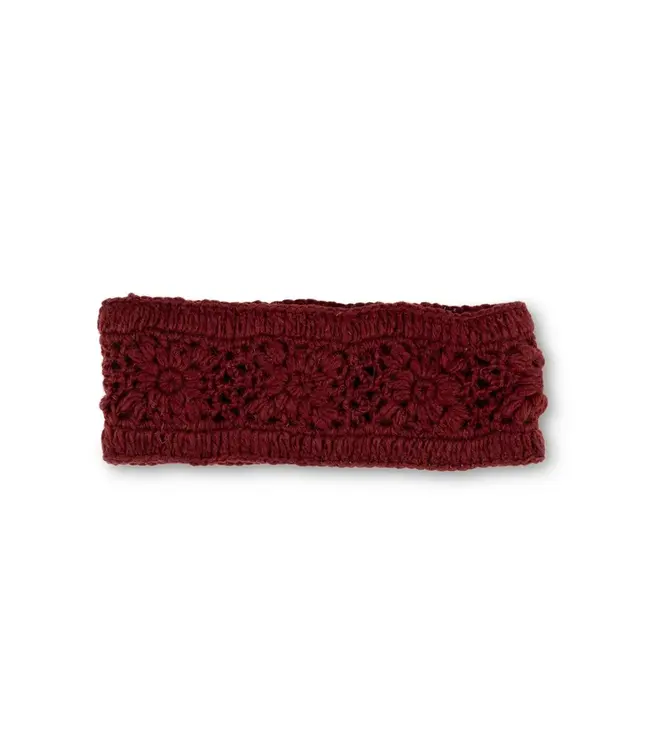 SJAAL MET VERHAAL  •• Haarband Granny Square Bordeaux