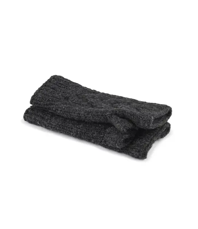 SJAAL MET VERHAAL  •• Handwarmers Cable Antraciet