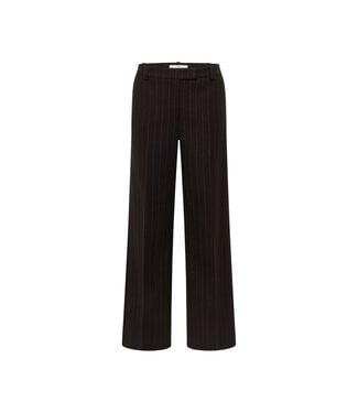 LANIUS •• Nadelstreifen Marlenehose | Bitterchocolate/ Cream
