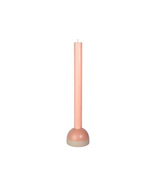Original Home •• Reclay Dinner Candle Holder Peach S/2 — Recycled Ceramics | Peach