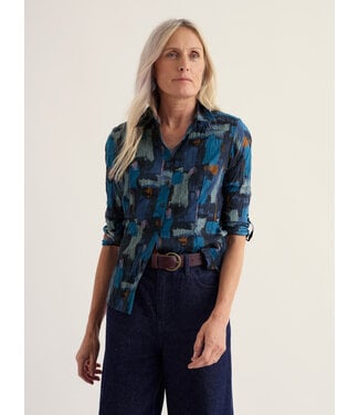 SEASALT CORNWALL •• Blouse Larissa | Paint Texture Maritime