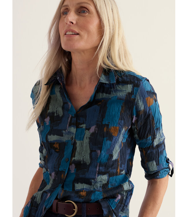 SEASALT CORNWALL •• Blouse Larissa | Paint Texture Maritime