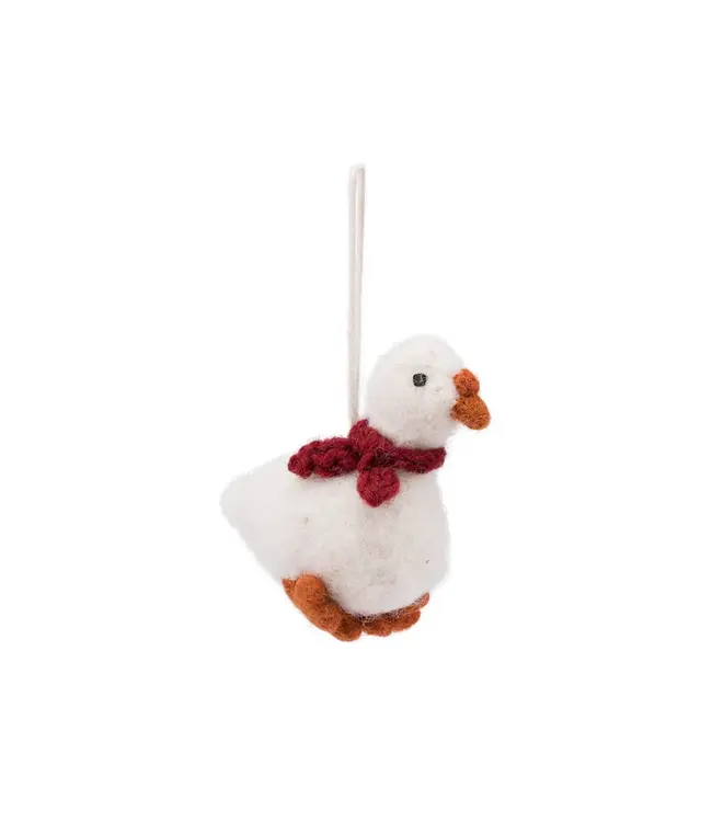 SJAAL MET VERHAAL  •• Hanger Gans met Sjaal Rood