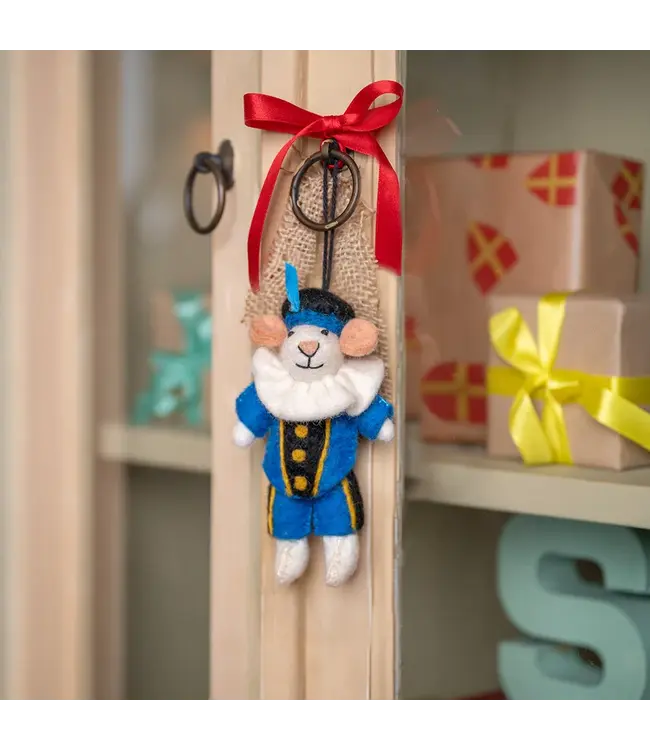 SJAAL MET VERHAAL  •• Hanger Muis Piet | Meerdere kleuren | Pietermuis
