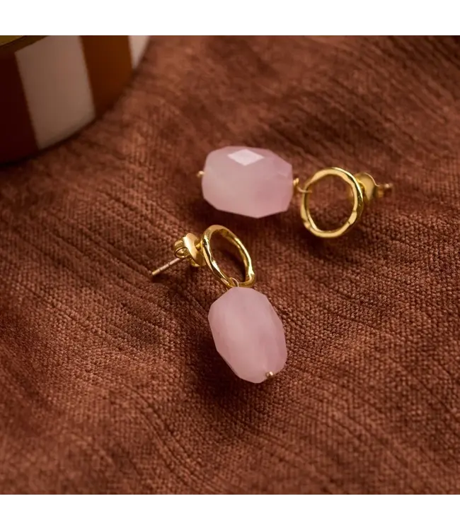 A BEAUTIFUL STORY •• Untold Rose Quartz Earrings