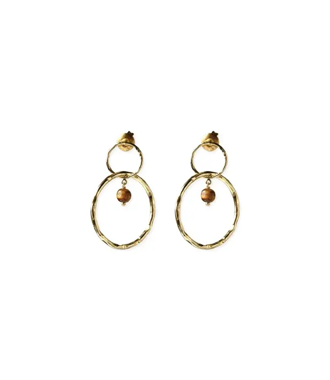 A BEAUTIFUL STORY •• Devine Tiger Eye Earrings
