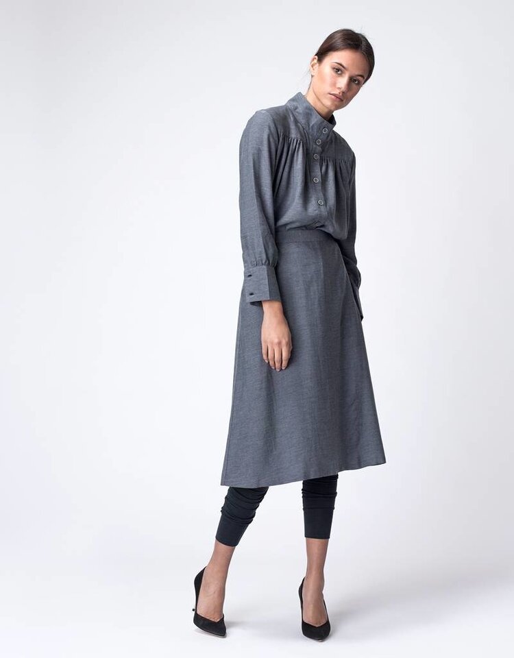 Dutchess wooly skirt - grey