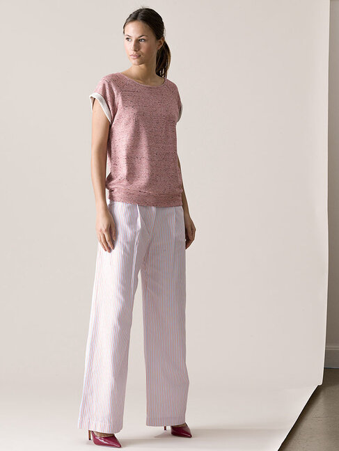 Dutchess Ray pants - red-white-blue stripe