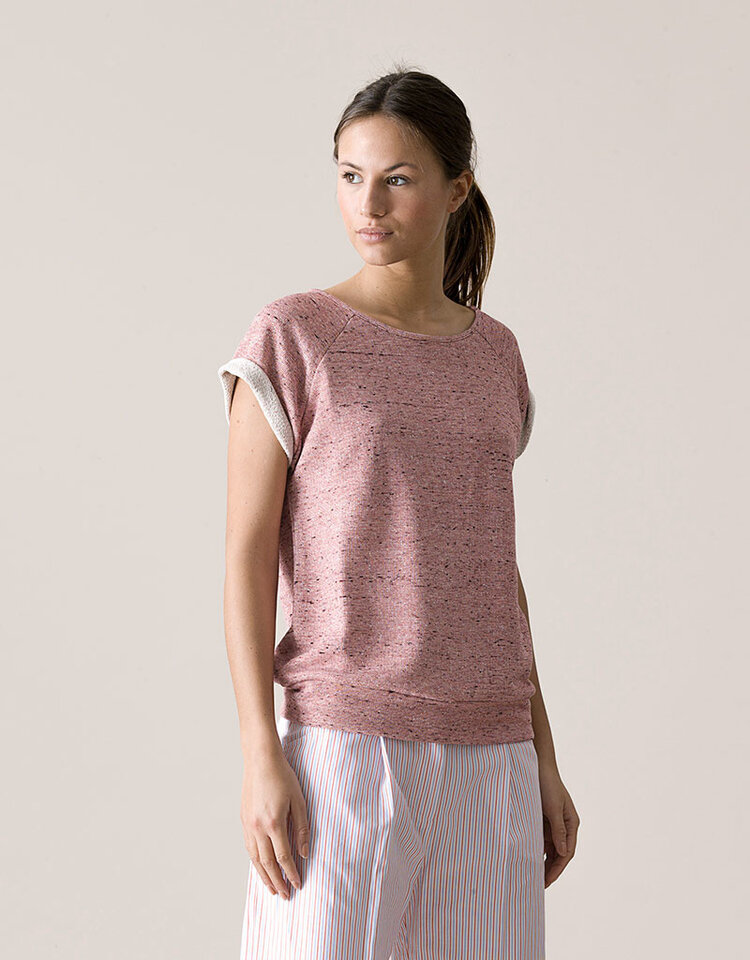 Dutchess Raw top - red stripe