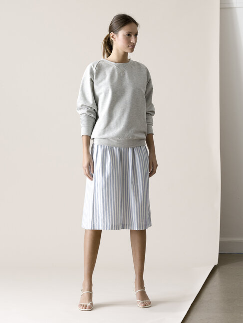 Dutchess Lucky skirt - blue-white stripe
