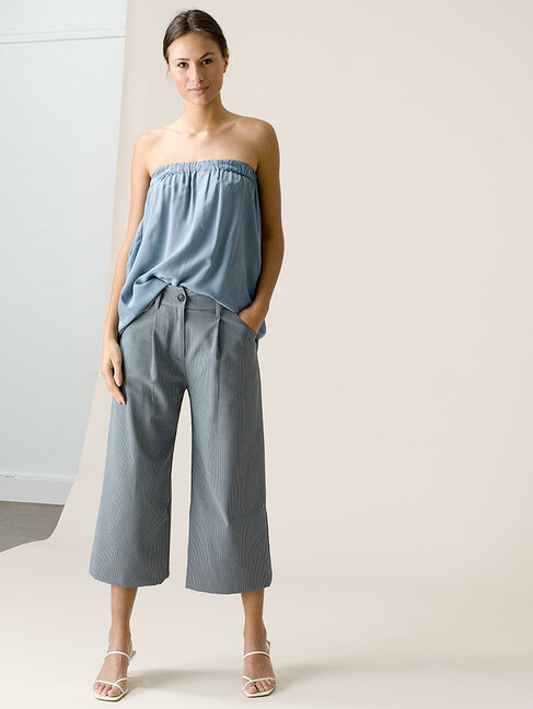 Dutchess Lucky skirt - slate silk