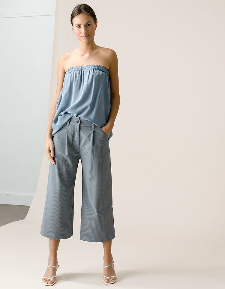 Dutchess Lucky skirt - slate silk