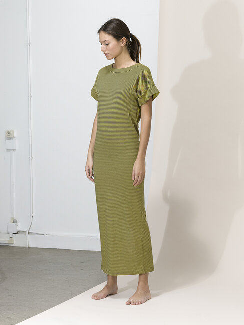 Dutchess Charlie dress - yellow/black stripe