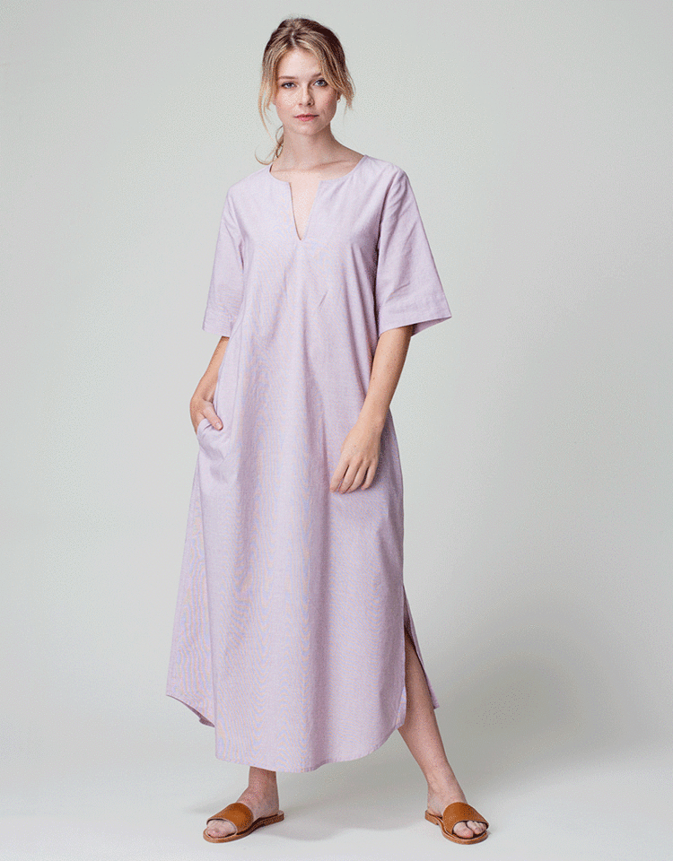 Dutchess Caftan dress - tri colour