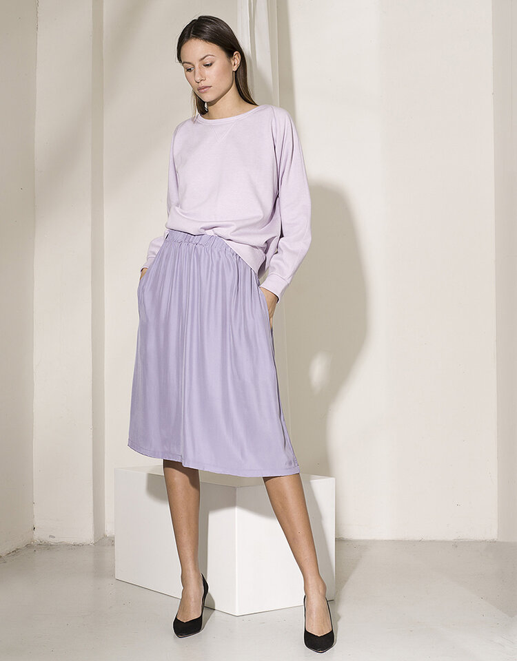 Dutchess Lucky skirt - lilac silk
