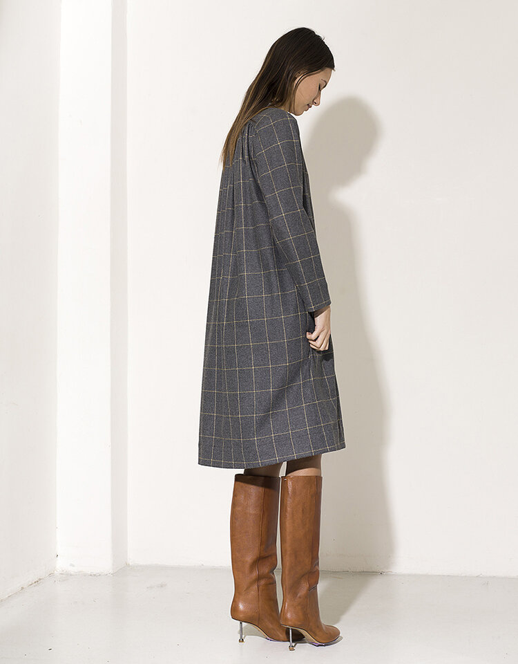 Dutchess Jones dress - grey check