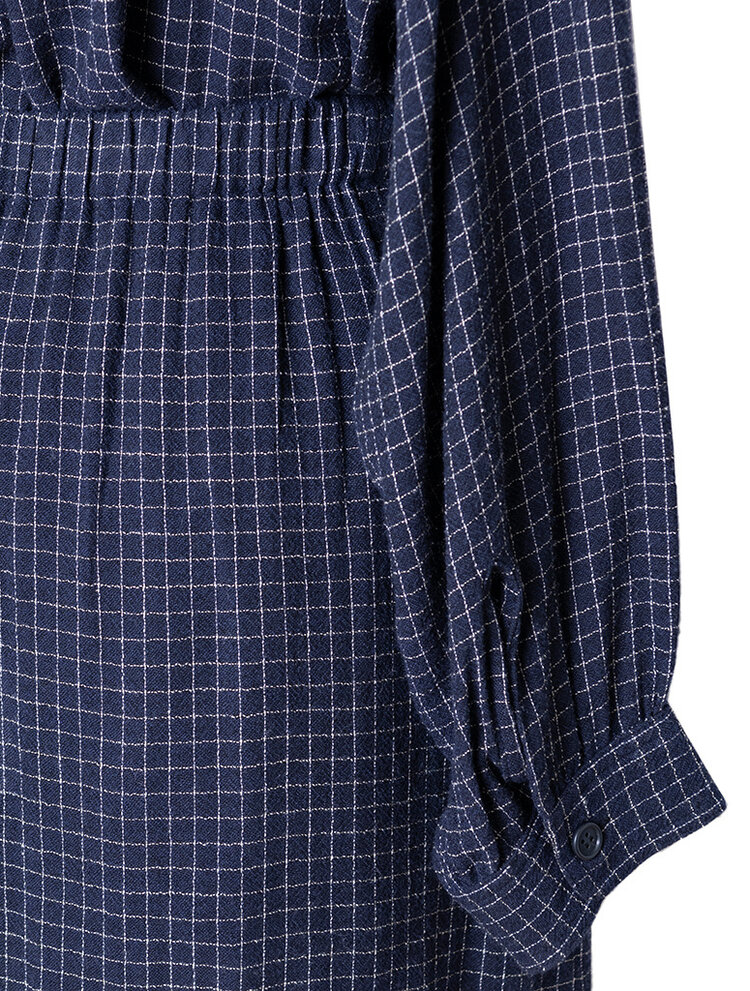Dutchess Staple shirt navy/white check