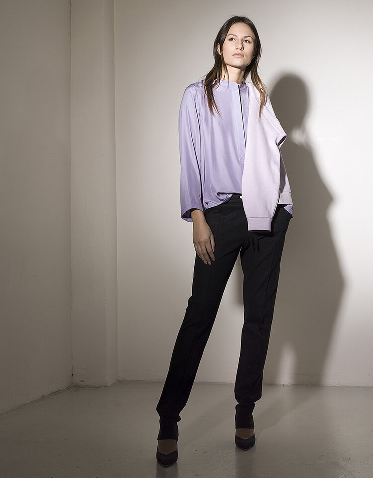 Dutchess Staple shirt silk - lilac