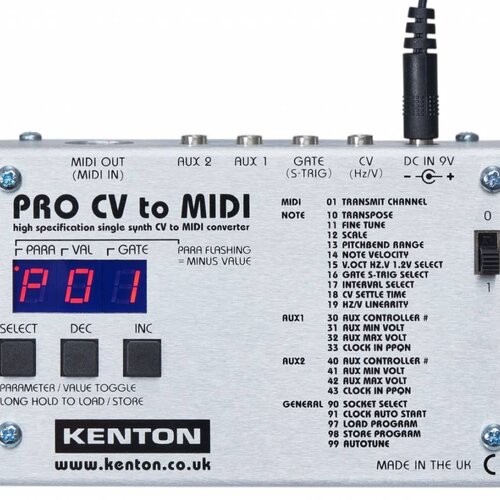 Kenton Pro CV to MIDI 