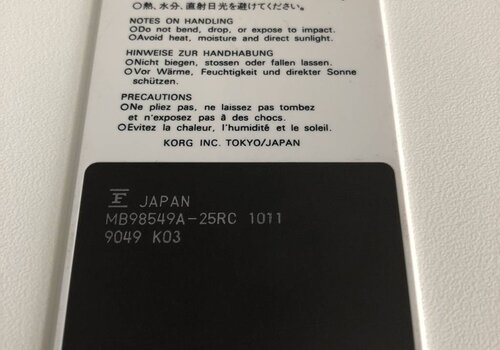 Korg WSC-01 Memory Card 