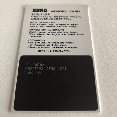 Korg WSC-01 Memory Card 