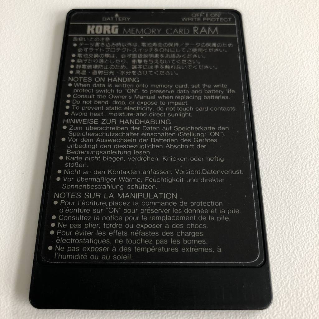 Korg MCR-03 Memory Card - Turnlab