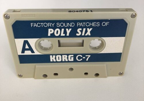 Korg C-7 Poly Six Factory Sound Patches Cassette Tape 