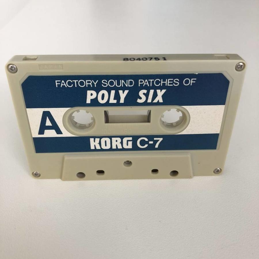 Korg C-7 Poly Six Factory Sound Patches Cassette Tape