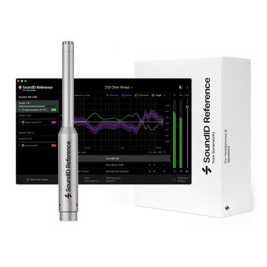 Sonarworks SoundID Reference for Speakers & Headphones with Measurement  Microphone retail box