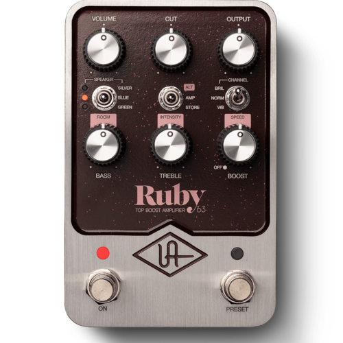 Universal Audio UAFX Ruby '63 Top Boost Amplifier  Universal Audio UAFX Ruby '63 Top Boost Amplifier