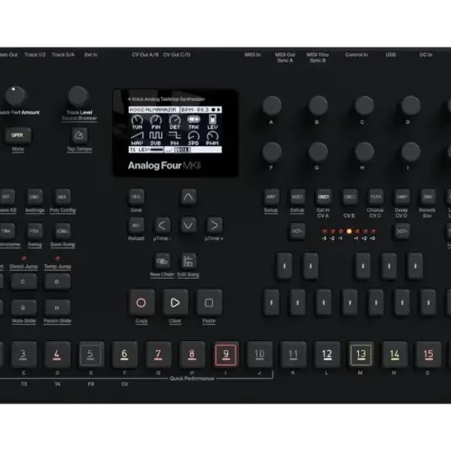 Elektron Analog Four MKII - Black  Elektron Analog Four MKII - Black