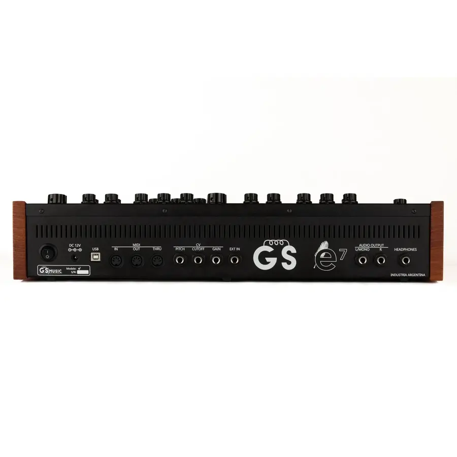 GS Music e7 Analog Polyphonic Synthesizer (black/blue)