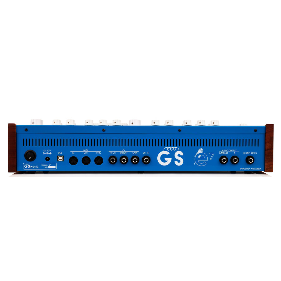GS Music e7 Analog Polyphonic Synthesizer (blue)