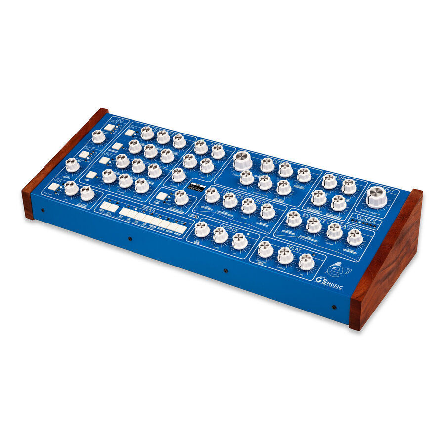 GS Music e7 Analog Polyphonic Synthesizer (blue)