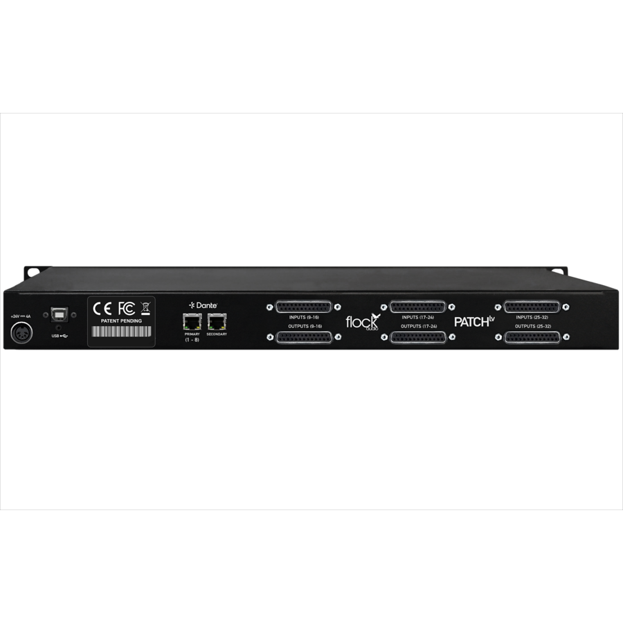 Flock Patch LV 64-Channel (24 analog + 8 dante in/24 analog + 8 dante out)