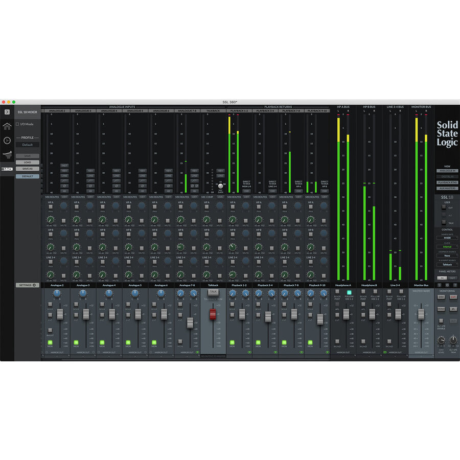 SSL - Solid State Logic - 18 - USB interface