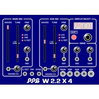 PPG W2.2x4 – Dual Wavetable Oscillator + Subbass / Overdrive / VCA