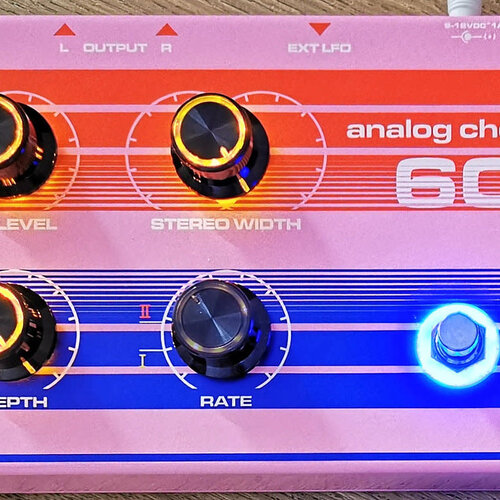 MadeOnEarth  Analog Chorus 60 Synth pedal - Limited Pink edition  MadeOnEarth  Analog Chorus 60 Synth pedal - Limited Pink edition