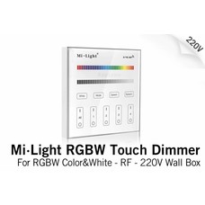 Mi·Light MiLight Inbouw RF Touch Dimmer Paneel 4-kanaals, RGBW Verlichting, 220V