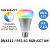 Mi·Light DMX512  RF draadloze 8 Watt RGB+CCT lamp Mi-Light FTUTD03 DMX RGBWW
