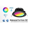 Mi·Light Spatwaterdichte P65 9W RGBW inbouw LED spot   kleur + warm wit, Mi-Light compatibel