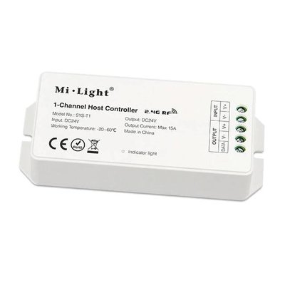 Mi·Light SYS-T1 1-Kanaals Data / Host Controller voor 24V Zwembad Lamp(en) SYS-RW1