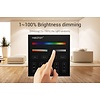 Mi·Light Zwarte MiLight RGB+ DualWhite (RGB+CT) Touch Wandbediening Opbouw, 4-zones, RF, 2xAAA