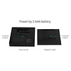 Mi·Light Zwarte MiLight RGB+ DualWhite (RGB+CT) Touch Wandbediening Opbouw, 4-zones, RF, 2xAAA