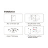 Mi·Light Zwarte MiLight RGB+ DualWhite (RGB+CT) Touch Wandbediening Opbouw, 4-zones, RF, 2xAAA