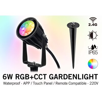 Mi·Light Mi-light 6W RGBWW 220V LED Tuinspot  Kleur+Dual Wit