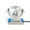 Mi·Light LED Inbouwspot Mi-Light 12W RGBWW Kleur + Dual White 220V. Satijn Wit ⌀180mm